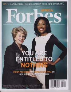My girl on the cover of Forbes in a country where black girls were once miseducated in accordance to their opportunities in life.
